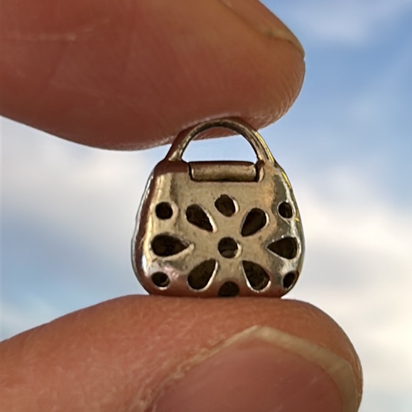 Purse Charm (opens!) enamel and silver - Picture 4 of 9